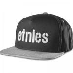 Etnies Corp Snapback - Black / Grey