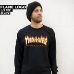 Thrasher Flame Logo LS - Black