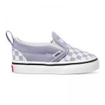 Vans Toddler Slip-On V - (Checkerboard) Languid Lavender / True White