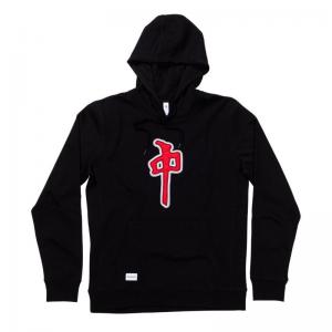 RDS Chung Twill Hoodie - Black / Red ― Canada's Online Skate Shop