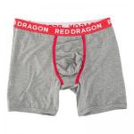 RDS Boxers - Heather Grey / Red